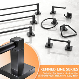 Ruacq stainless steel 304 towel ring highlights durable rust resistance.