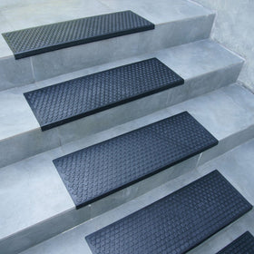 Rubber-Cal Coin-Grip’s 1-inch nose provides secure step alignment