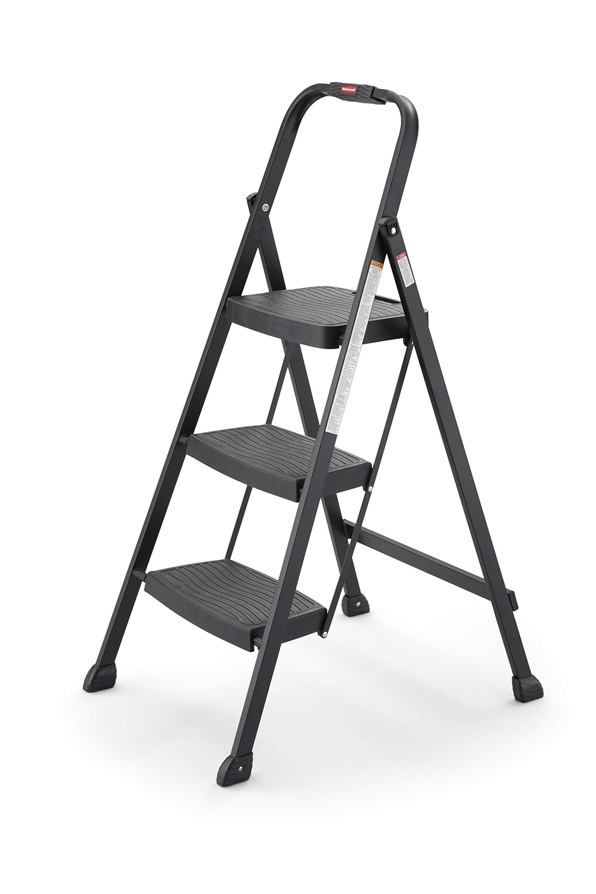 Rubbermaid 3-step steel stool folding for easy portability and quick storage
