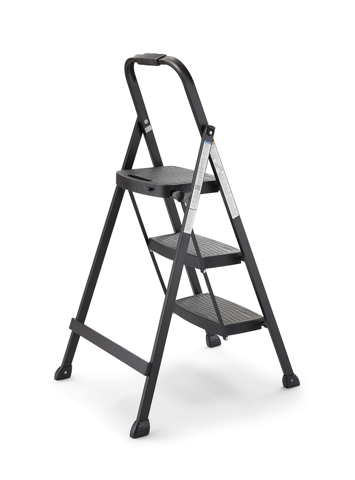 Rubbermaid 3-step steel stool with hand grip for secure ascent
