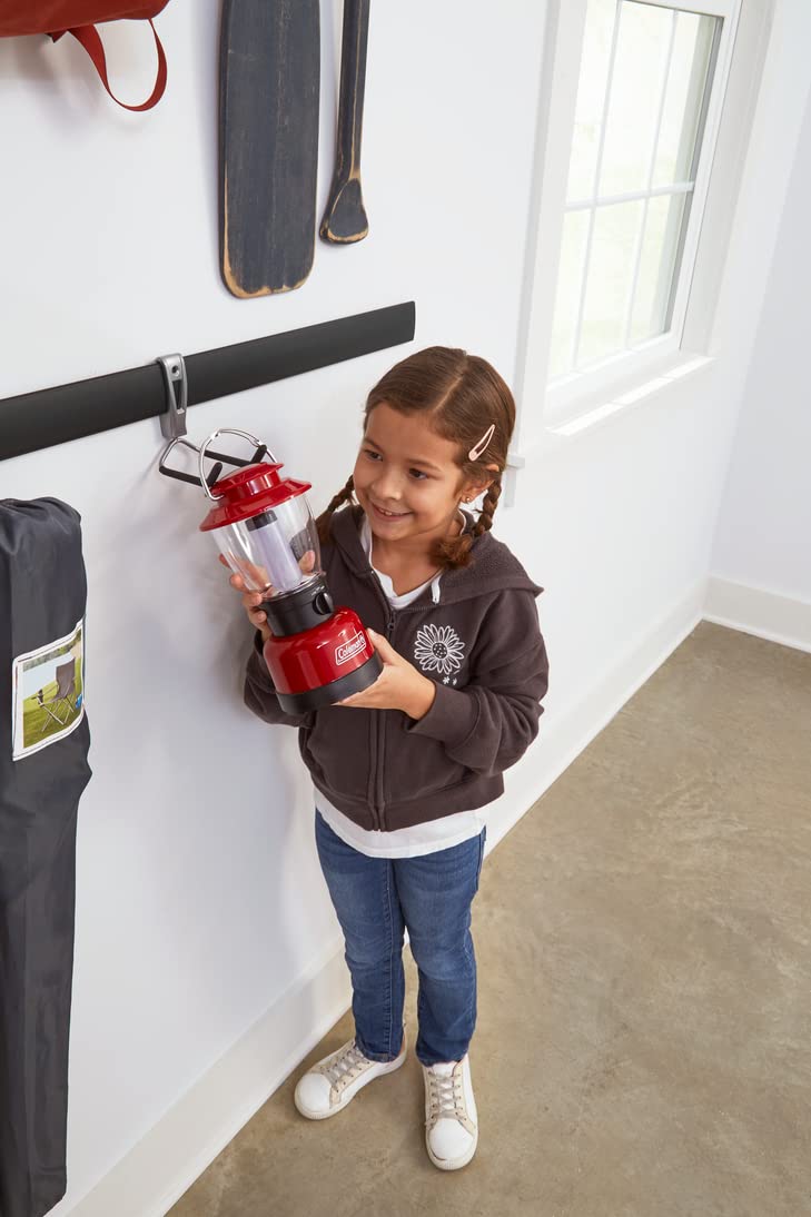 Rubbermaid FastTrack cleaning-supplies storage keeps sprays off the floor.