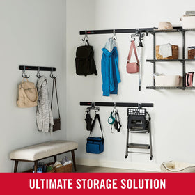 Rubbermaid FastTrack heavy-duty steel construction for long-lasting use
