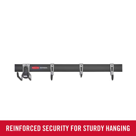 Rubbermaid FastTrack multi-purpose hook on rail for versatile storage