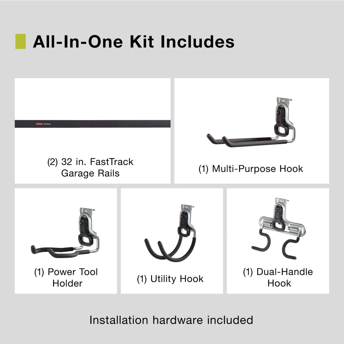 Rubbermaid FastTrack power tool holder keeps tools within reach