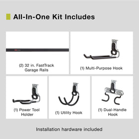 Rubbermaid FastTrack power tool holder keeps tools within reach