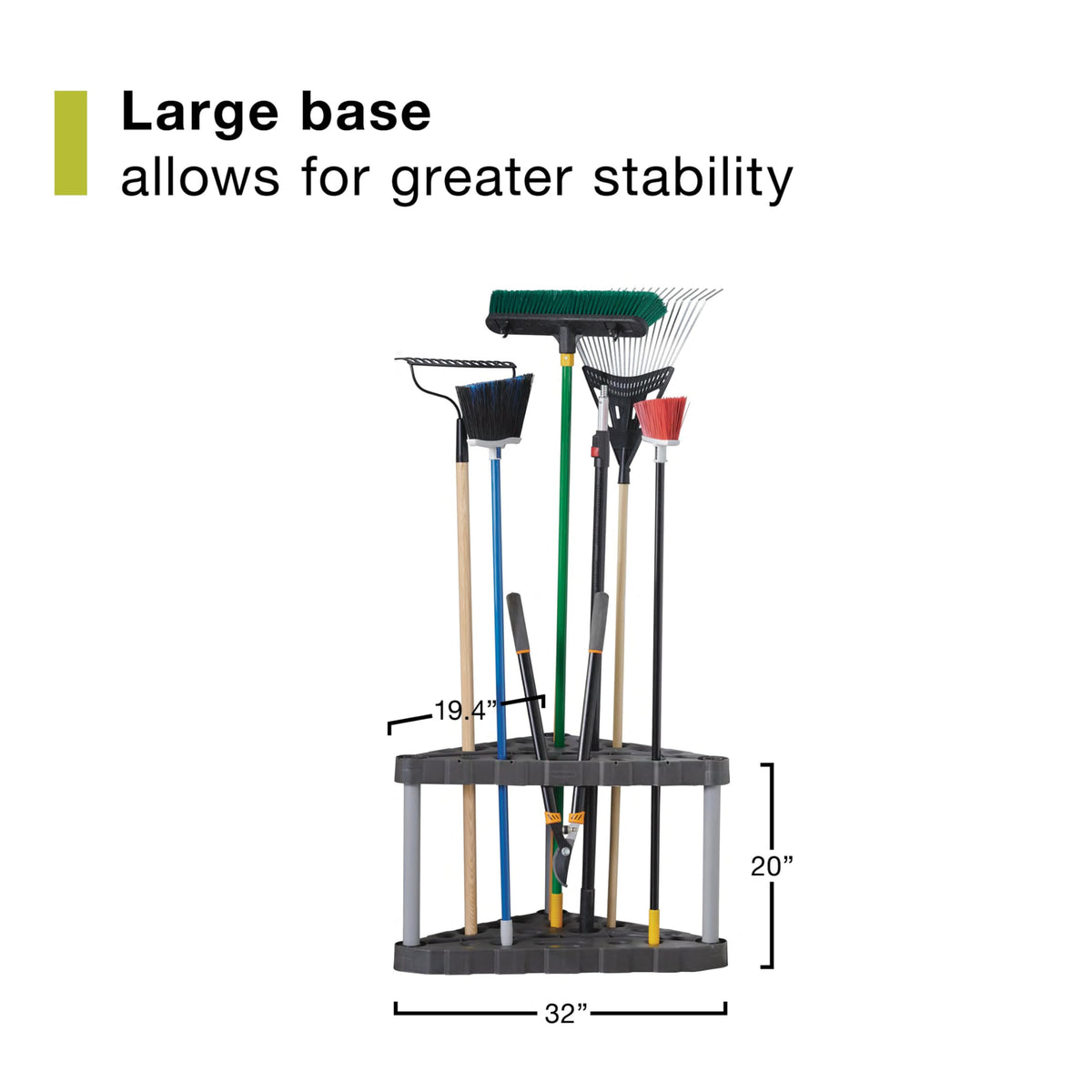 Rubbermaid FastTrack wall-anchored setup adds extra stability