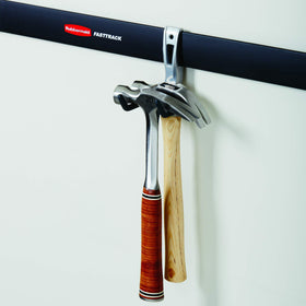 Rubbermaid hook keeps hoses neatly coiled and off the floor