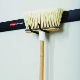 Rubbermaid multi-hook stores sports equipment and gardening supplies within reach
