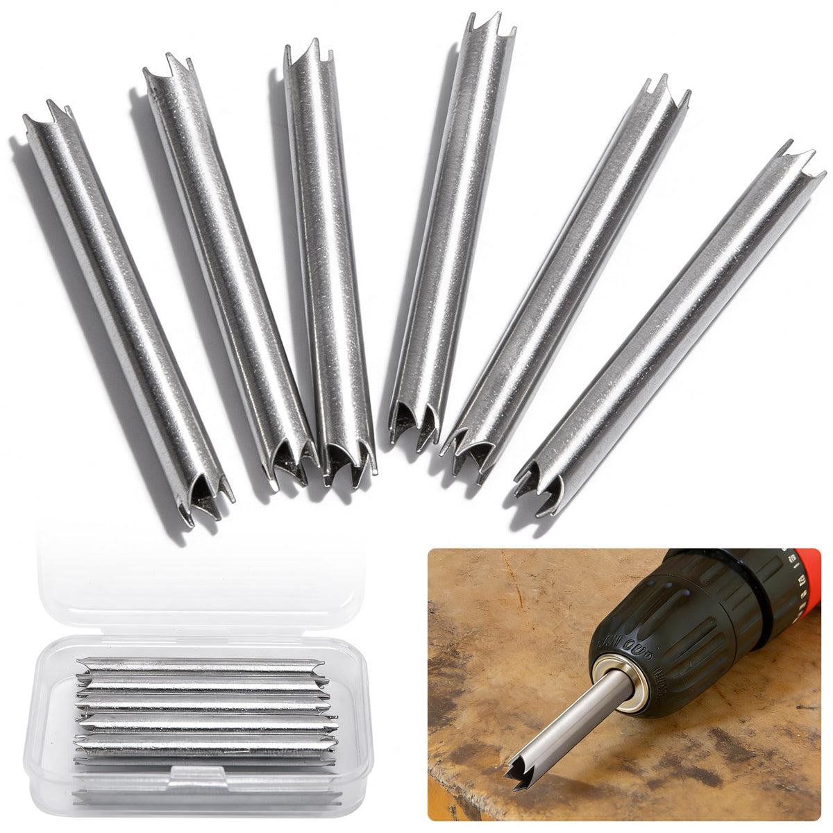 RUBII broken screw remover kit front view ideal for fast damaged-screw removal.