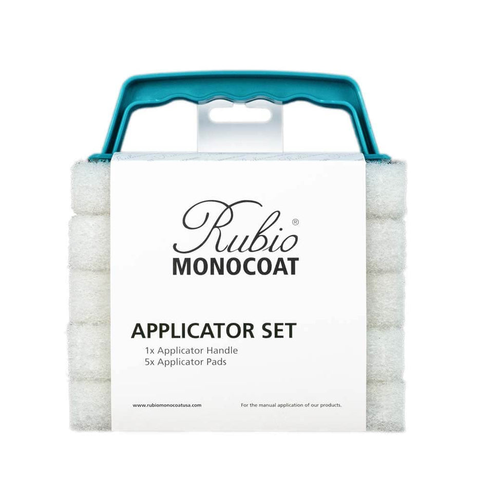 Rubio Monocoat applicator set handle for precise, even oil application on wood