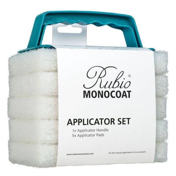 Rubio Monocoat applicator pads offer clean, low-waste oil application on wood projects