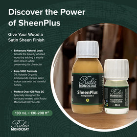Rubio Monocoat SheenPlus on countertops enhances beauty with easy maintenance and quick cure.