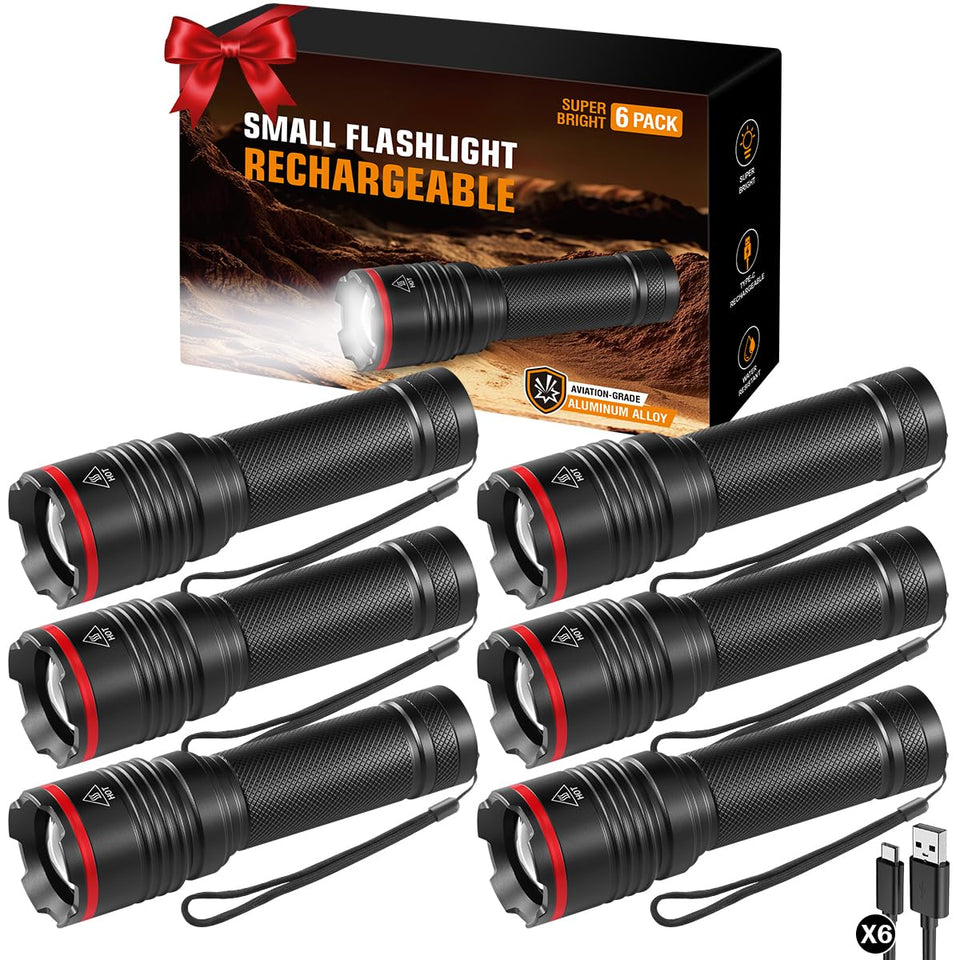 Ruboliy 6Pack overview: compact flashlights ready for home or outdoor emergencies