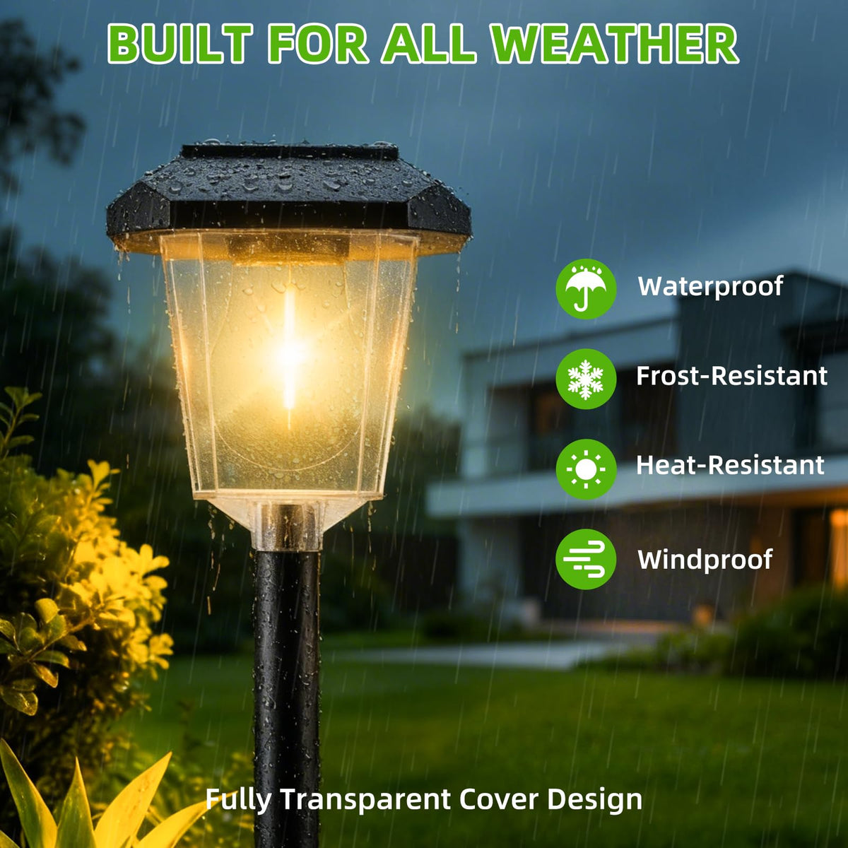 Ruboliy easy-install no-wiring path light simplifies installation along driveways.