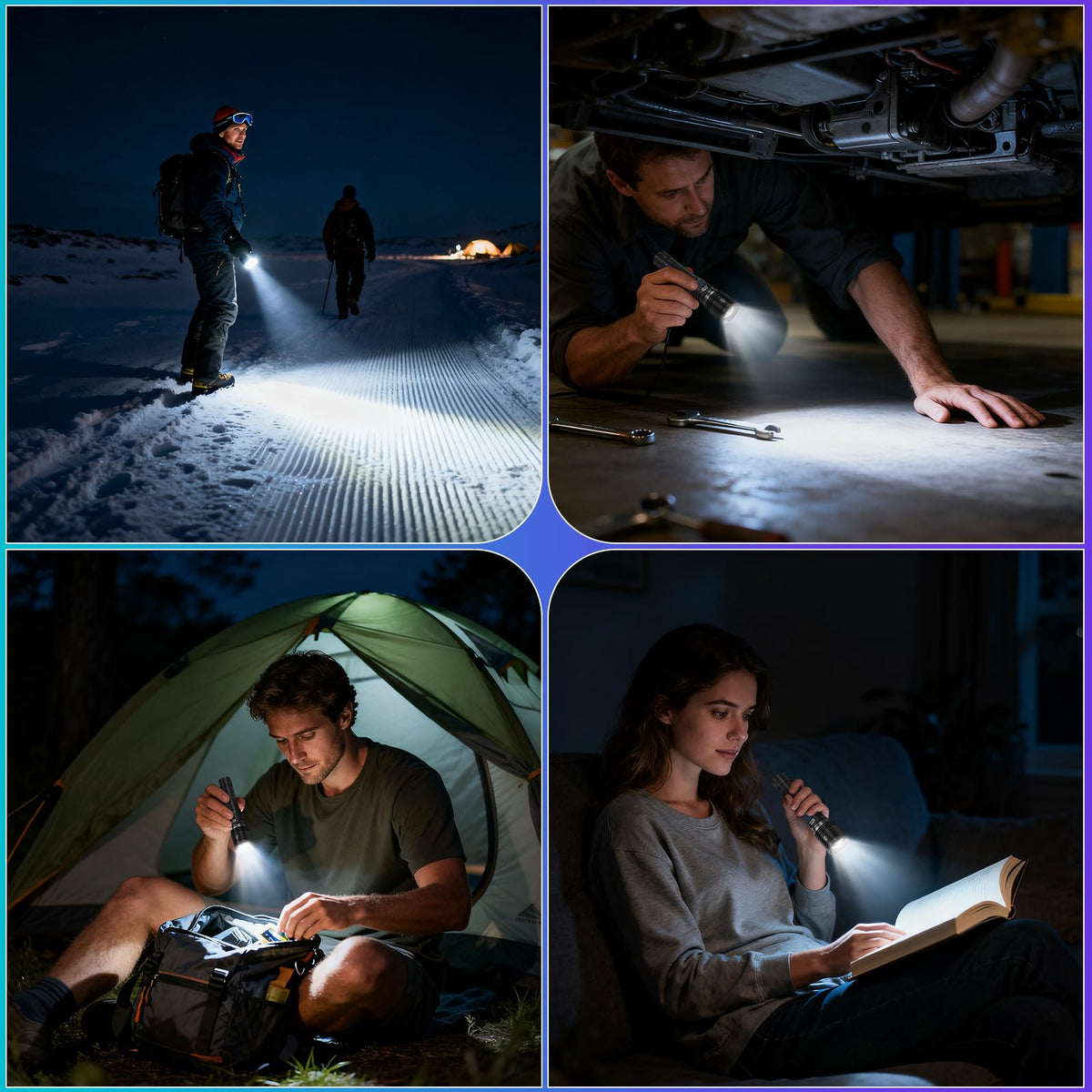 Ruboliy value-pack includes two flashlights and accessories