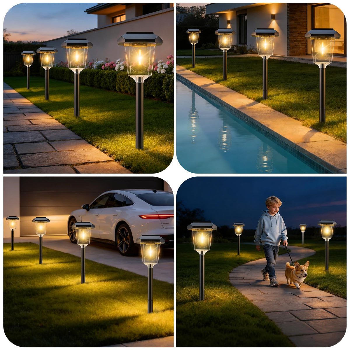 Ruboliy weatherproof outdoor yard light withstands cold, heat, and rain.