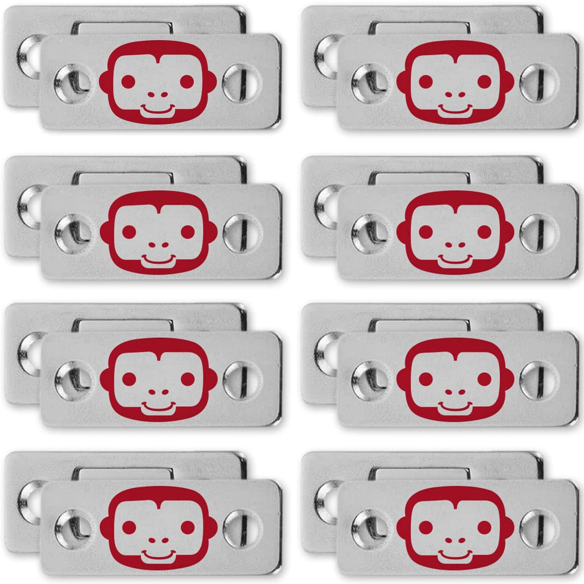 Ruby Monkey Magnets ultra-thin plates secure cabinet doors for clutter-free spaces.