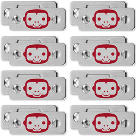 Ruby Monkey Magnets ultra-thin plates secure cabinet doors for clutter-free spaces.