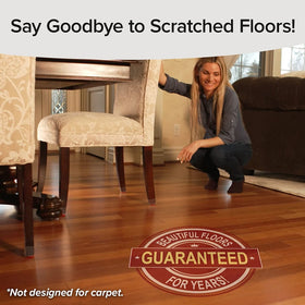 Ruby Sliders floor protectors on wooden floor prevent scratches