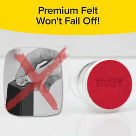 Ruby Sliders silent glide on hardwood floors reduces furniture noise