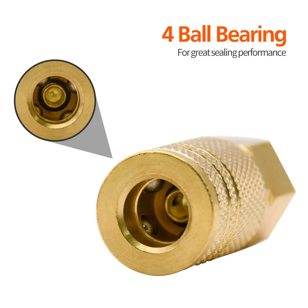 RUBY.Q 1/4 inch NPT female thread detail for standard fittings
