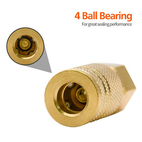RUBY.Q 1/4 inch NPT female thread detail for standard fittings