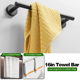 Ruby.Q toilet paper holder 6.3in adds convenient reach with a clean look.
