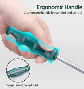 Rubyq Torx T27 driver shows magnetic tips and ergonomic grip.
