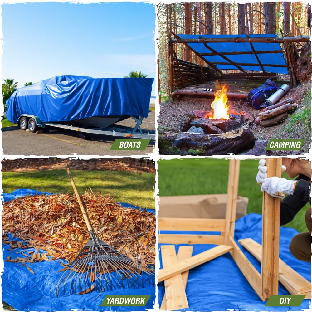 Rugged Rhino 5mil-PE-material delivers strong, lightweight weather protection.