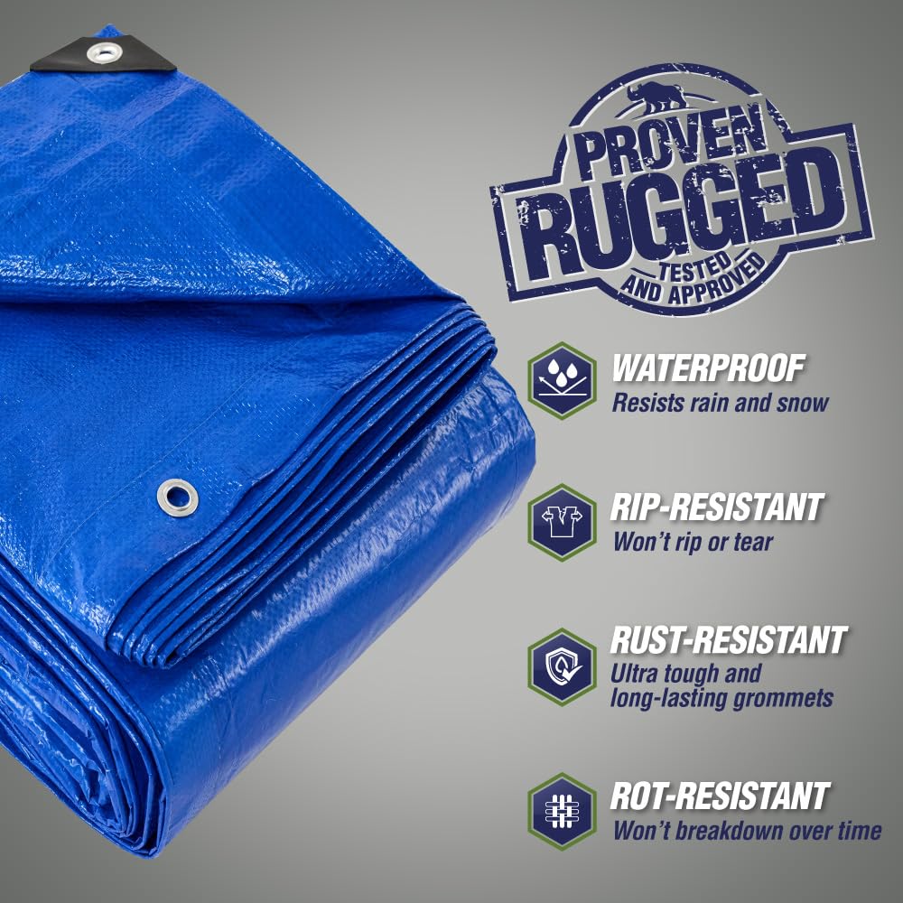 Rugged Rhino waterproof-coverage demonstrates rainproof protection for gear and patios.