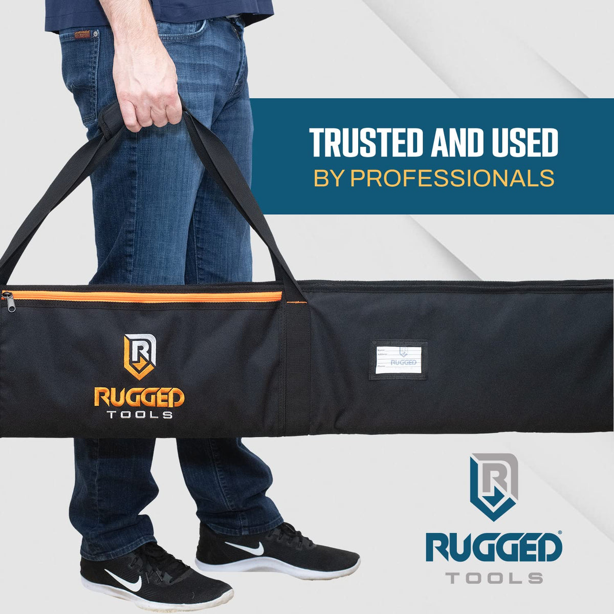 Rugged Tools Guide Rail Bag compatibility up to 59 inches for major brands