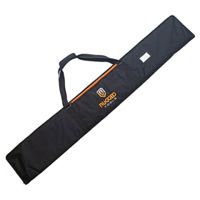 Rugged Tools Guide Rail Bag front view showing durable exterior protection for on-site transport