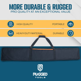 Rugged Tools Guide Rail Bag interior layout separating rails for protection