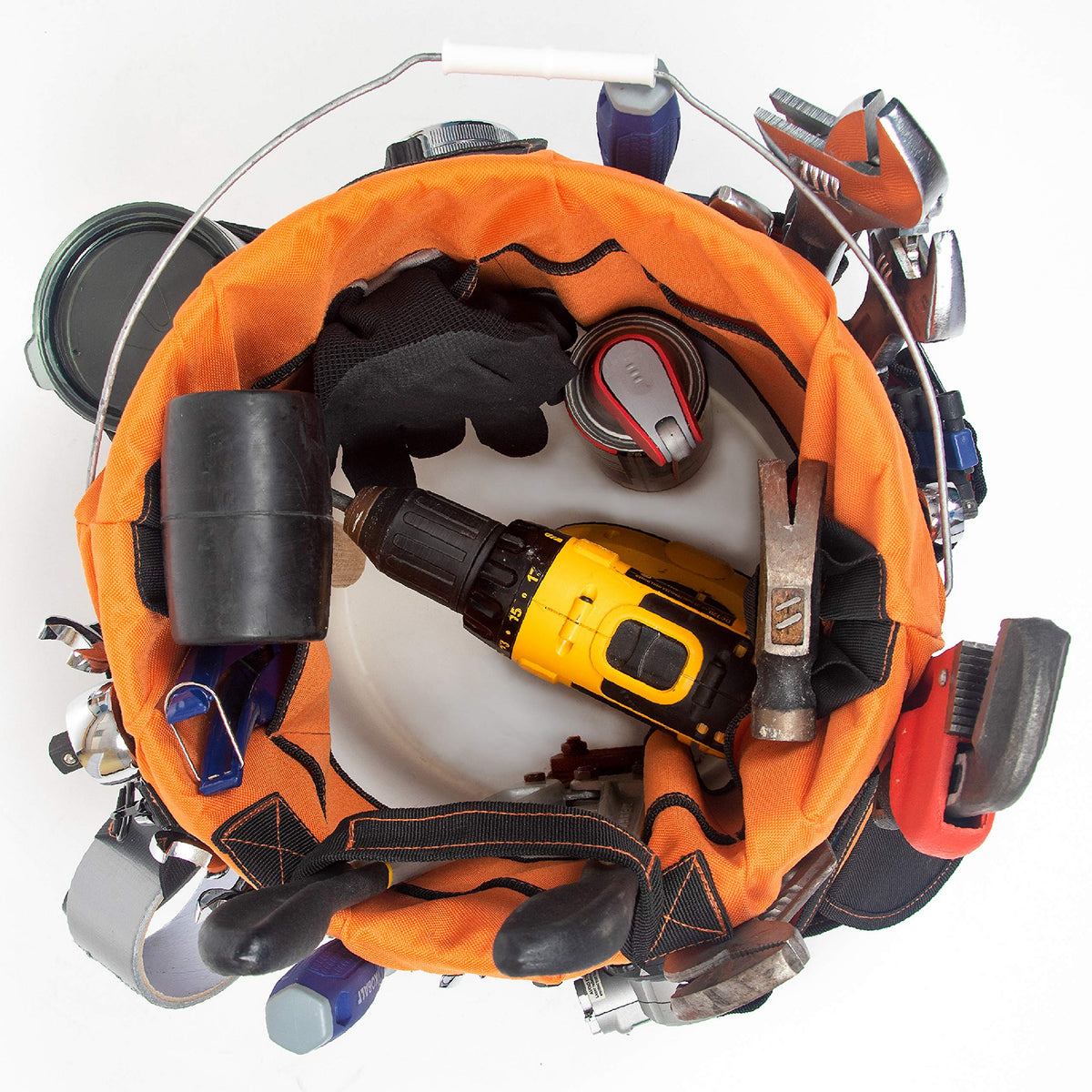 Rugged Tools tape-measure clip detail enabling convenient measuring on site.