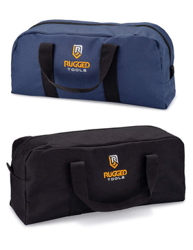 Rugged Tools tool bag small closeup shows compact design for quick parts access.