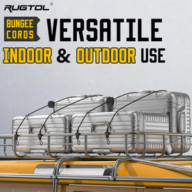 Rugtol Bungee system fits car racks, truck beds, and moving tasks.