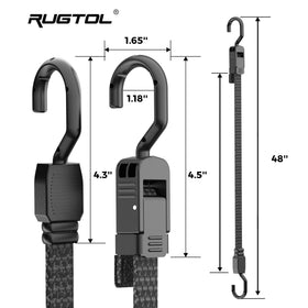 Rugtol quick-adjust-buckle speeds tensioning and setup.