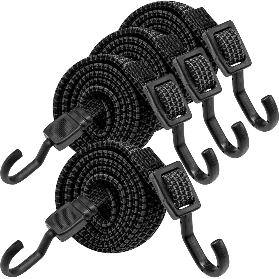 Rugtol 40-inch flat-design bungee cords secure loads with even weight distribution