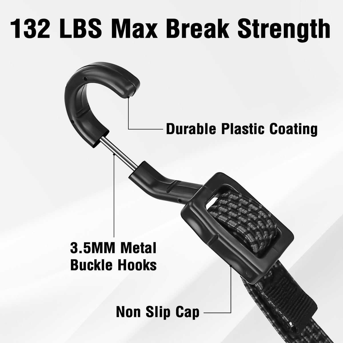 Rugtol extended stretch up to 100 inches for versatile length adjustment