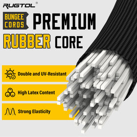 Rugtol six-pack bungee cords ideal for versatile outdoor organization.