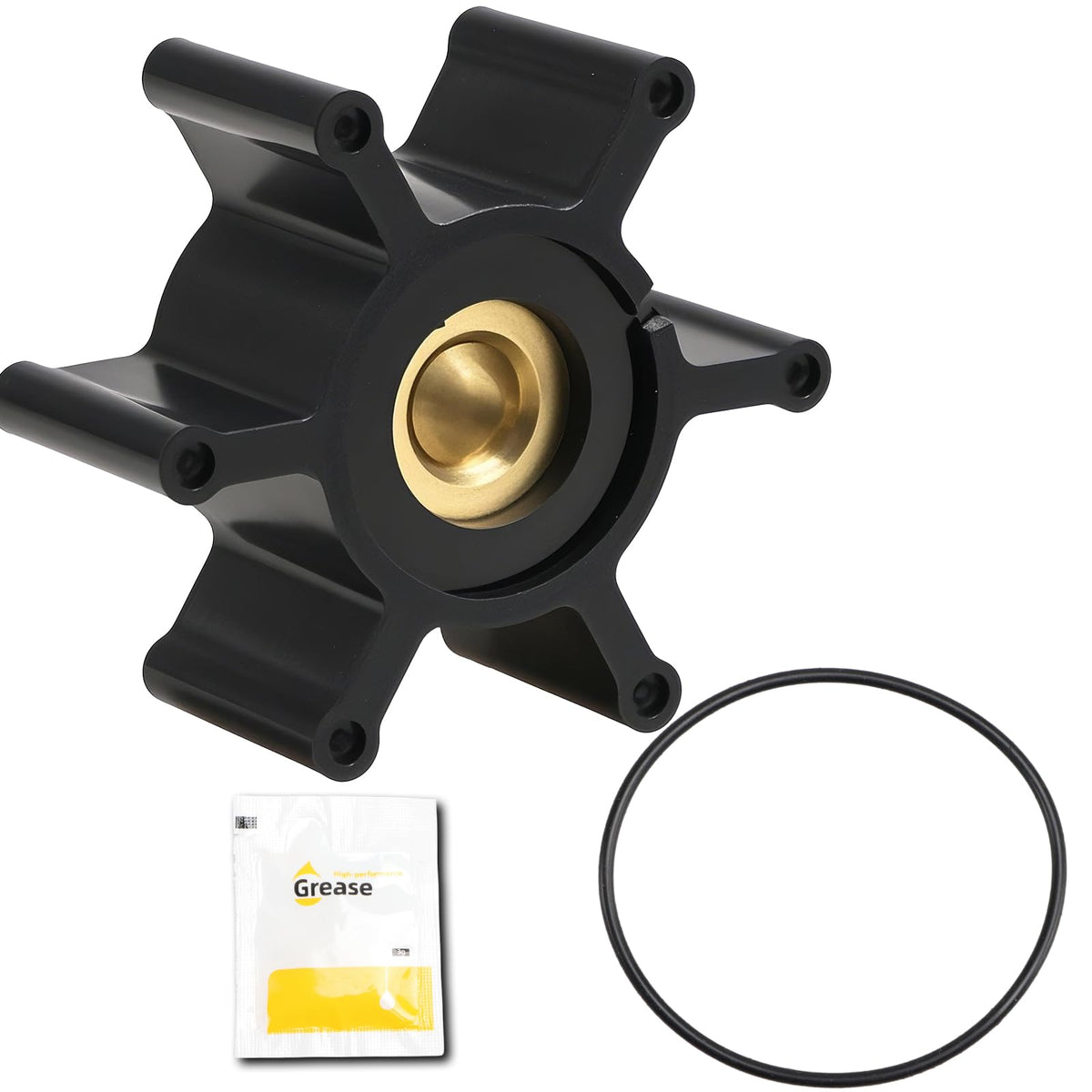 RUHUALIFE upgraded impeller with brass core highlights durability.
