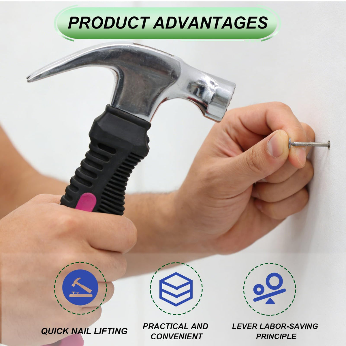 Ruibapa hanging kit wall hooks offer adjustable weight options for decor.