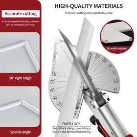 RUIDELI Miter Shears lightweight aluminum body reduces user fatigue during long jobs.