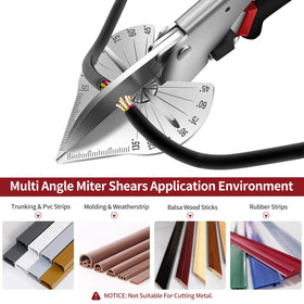 RUIDELI Miter Shears ideal for shoe molding, trim, PVC trunking and more.