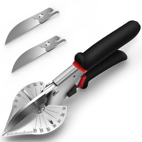 RUIDELI Miter Shears with a non-slip PVC handle for comfortable, fatigue-free use.