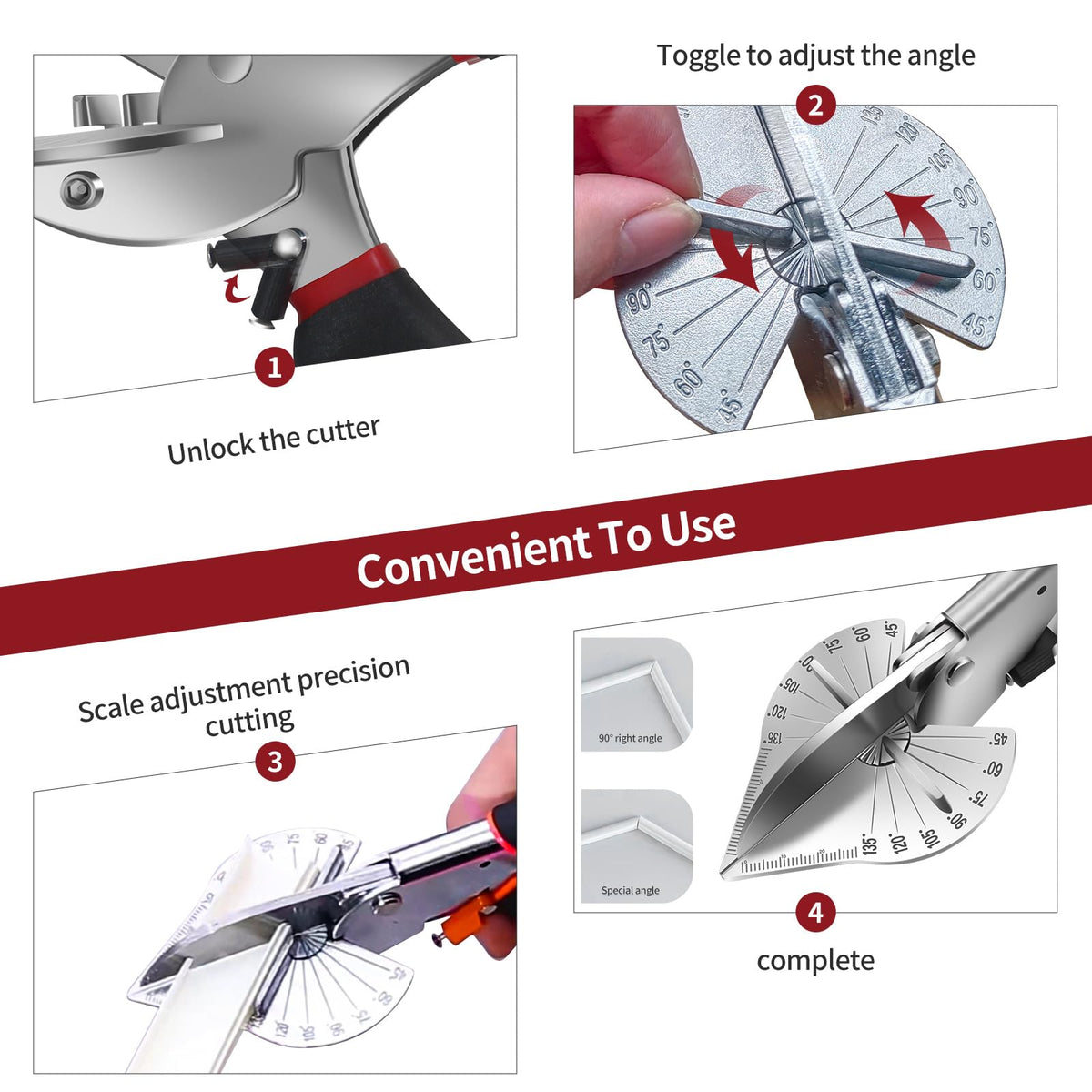 RUIDELI Miter Shears not for metal, great for wood and plastic projects.