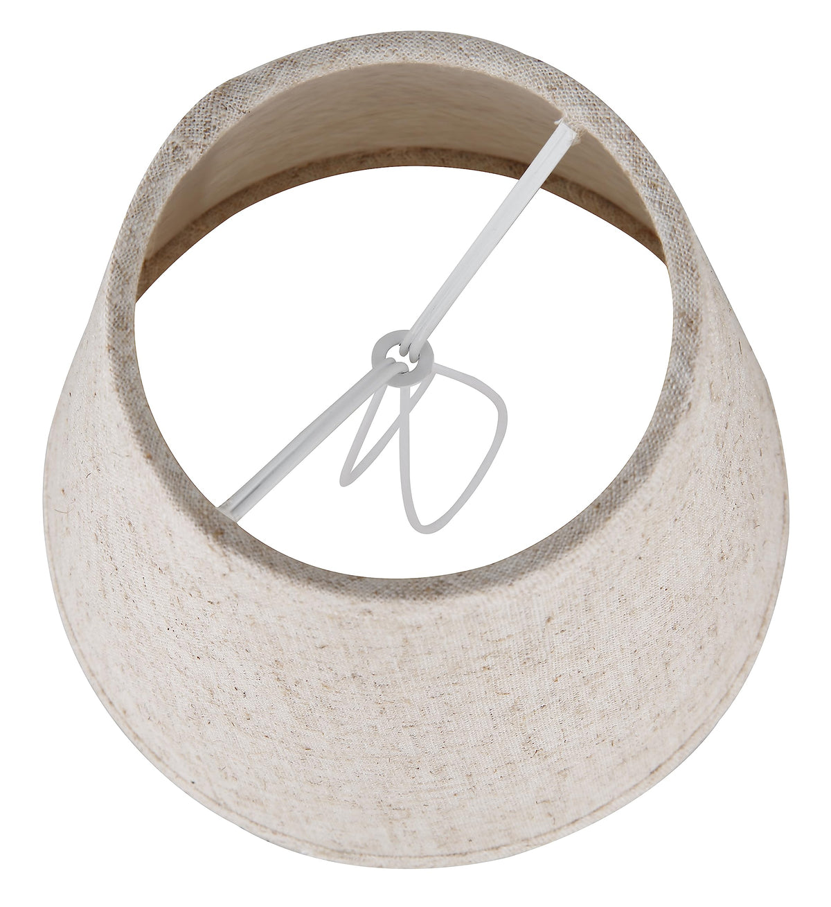 Ruiever beige linen texture highlights soft diffusion of light.