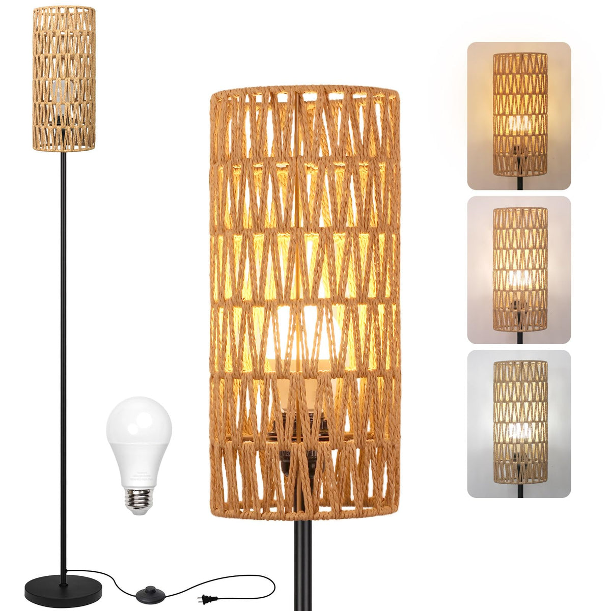 Ruiever floor lamp base provides sturdy stability for busy living spaces.