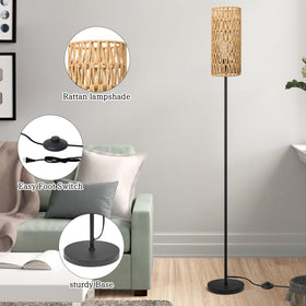 Ruiever floor lamp black finish complements modern and farmhouse decor.