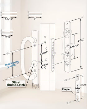 Ruigrit inside and outside pulls offering symmetric, effortless use